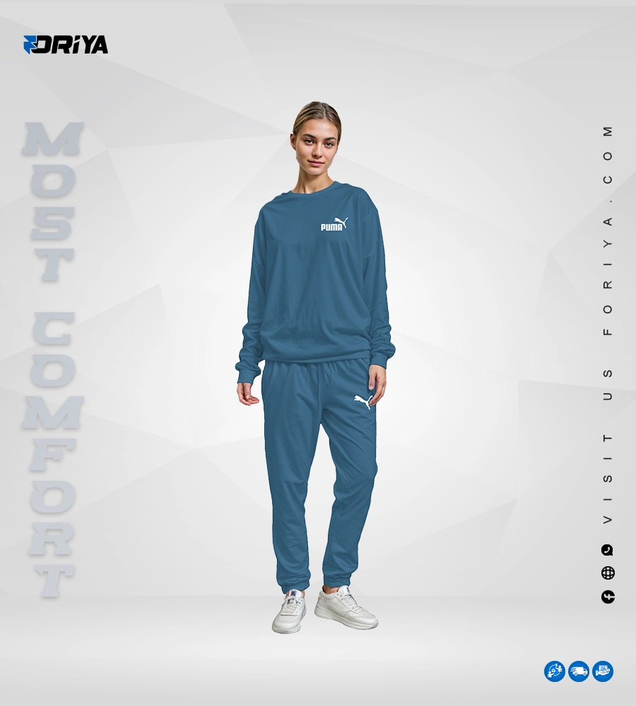 Women Tracksuit set Royel Blue