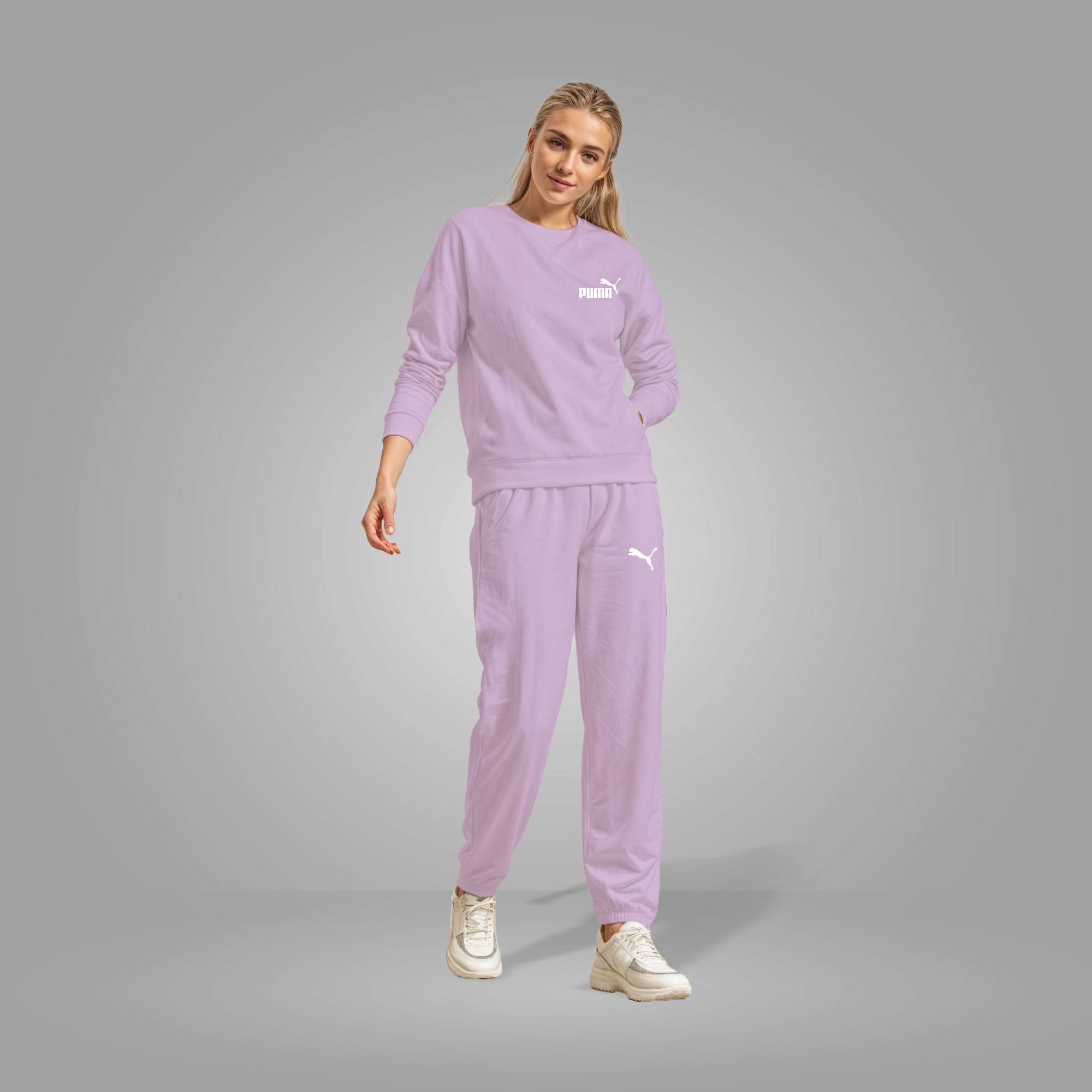 Women Tracksuit set Light Violet