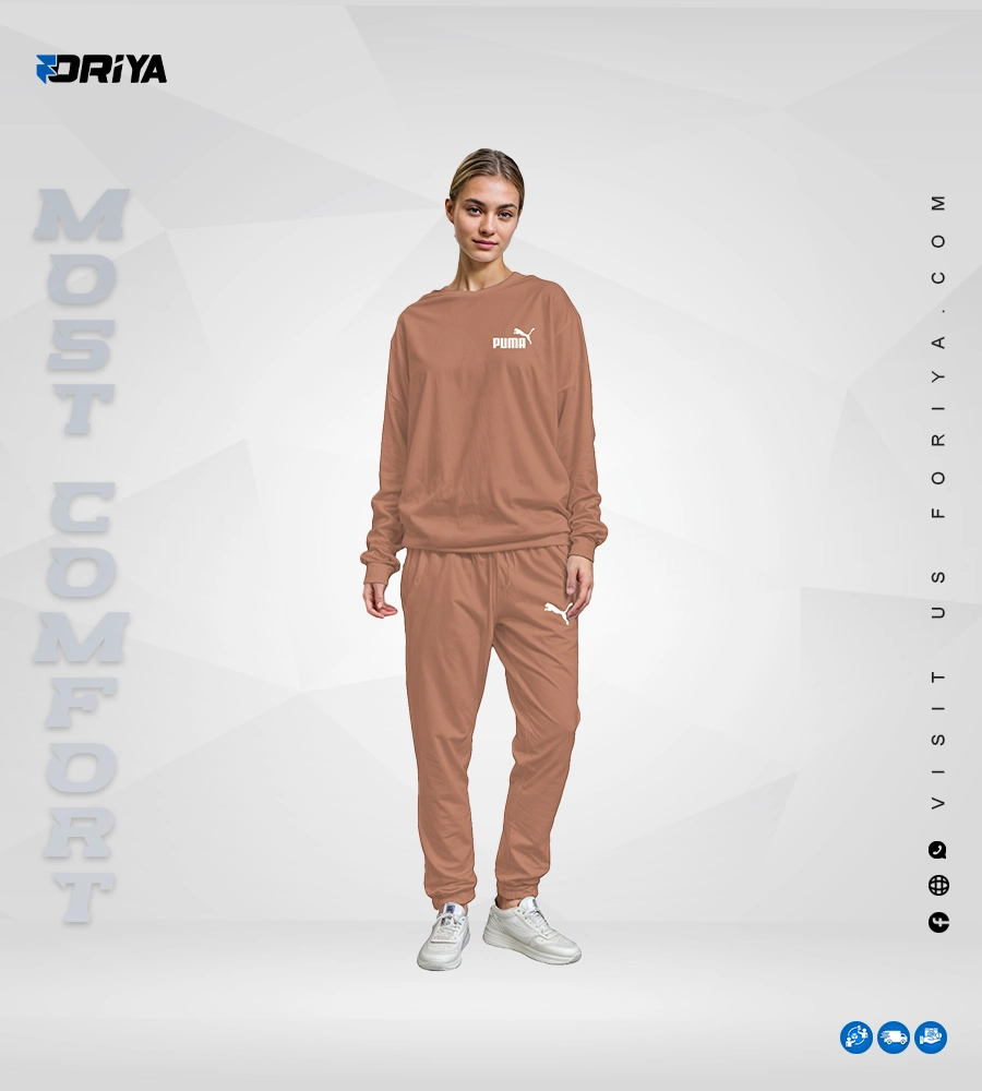 Women Tracksuit set Kakhi
